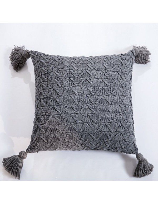 Best AS Same Chenille Knitted Throw Pillow Cover Home Soft Accessories Asia Home Excluding Tax