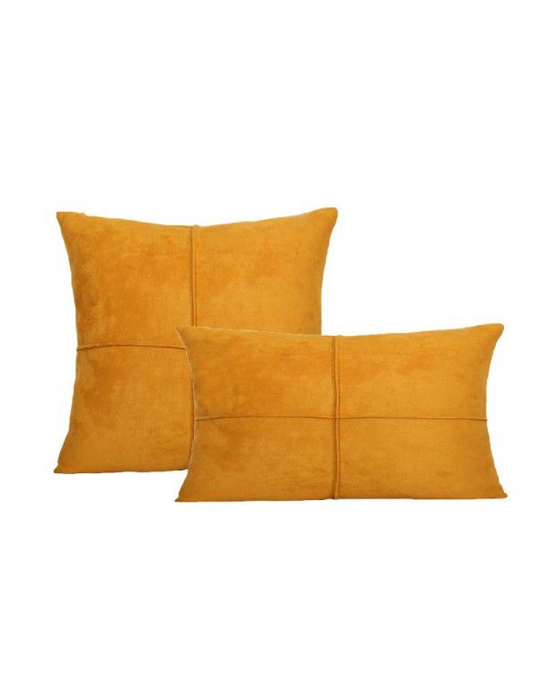 Spot sofa office company throw pillow car pillow Amazon throw pillow suede cross edge cushion wholesale