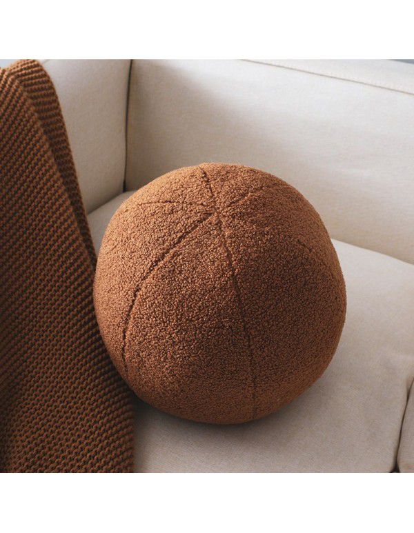 Velvet Yiins Style Geometric Shape Loop Velvet Soft and Comfortable Headrest Pillow Living Room Sofa Personality Cushion Backrest