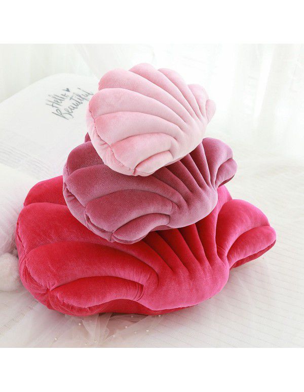 Japanese franc shell style plush throw pillow ins Nordic decorative sofa pillow cushion bed cushion