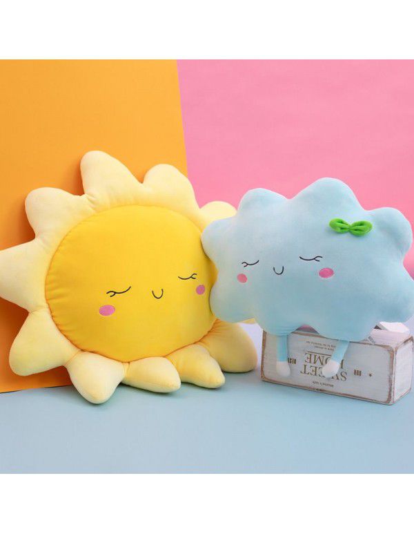 Ins Nordic Cloud Pillow Creative Sun Plush Cushion Home Sofa Pillow Car Pillow Children's Room Decoration