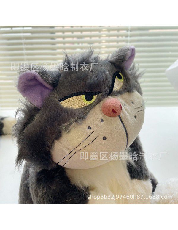  New Lucifer doll bad cat series doll plush toys accompany pillow big faced cat pacify baby