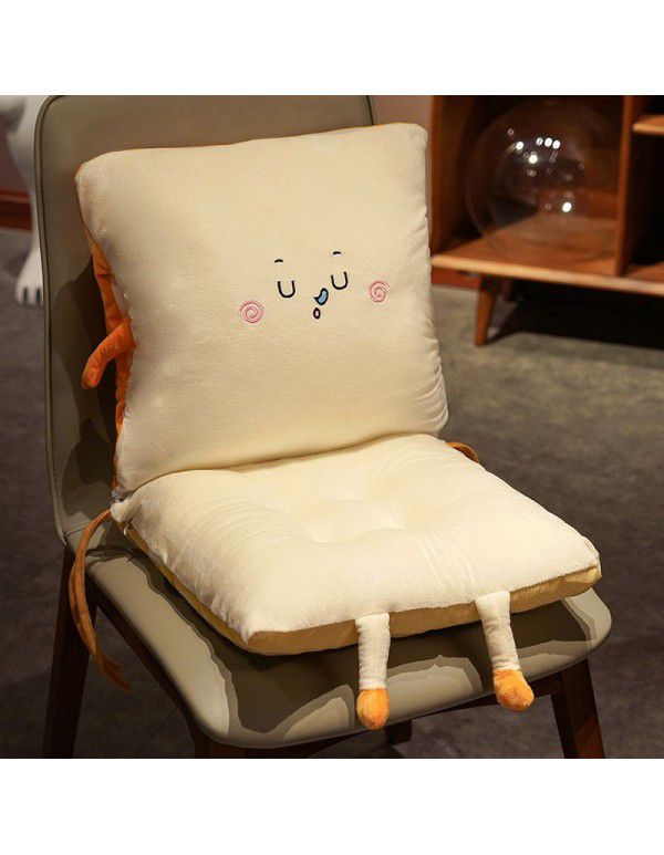 Toast bread one-piece cushion detachable cushion warm hand pillow nap prone pillow office integrated cushion