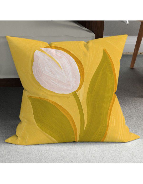 Sunflower retracts and inserts vase ins style optimized decorative pillow Nordic small fresh sofa bed backrest pillow