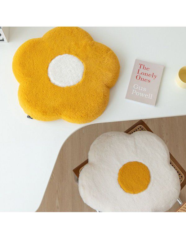 New style slow rebound egg flower egg flower creative cushion imitation rabbit hair plush memory cotton cushion wholesale generation