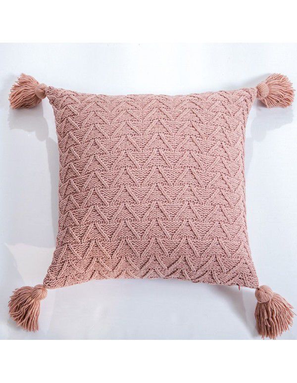 Best AS Same Chenille Knitted Throw Pillow Cover Home Soft Accessories Asia Home Excluding Tax