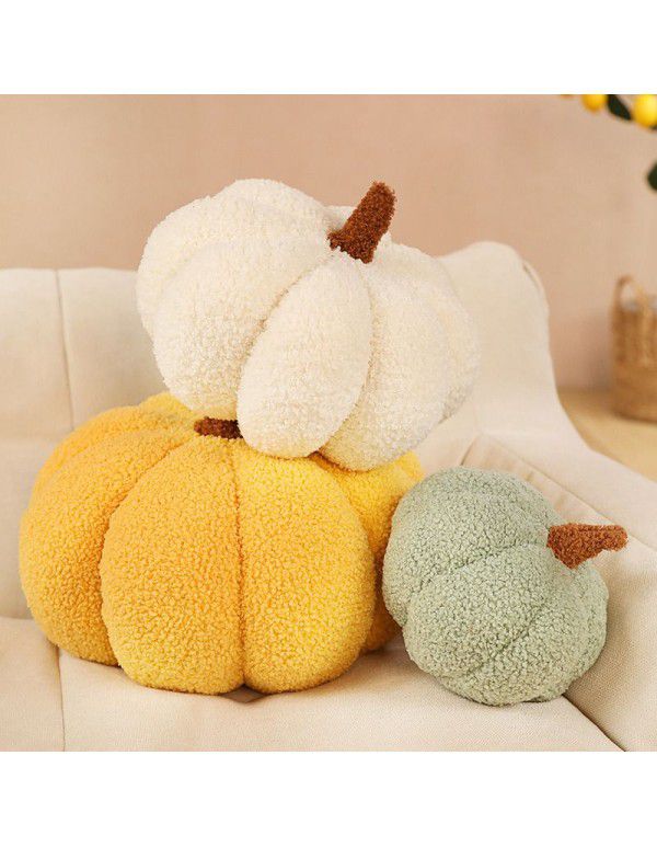 Nordic ins small pumpkin pillow girls sofa sitting room cushion bedside pillow float window decoration