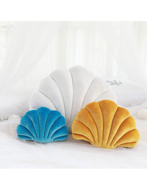 Japanese franc shell style plush throw pillow ins Nordic decorative sofa pillow cushion bed cushion