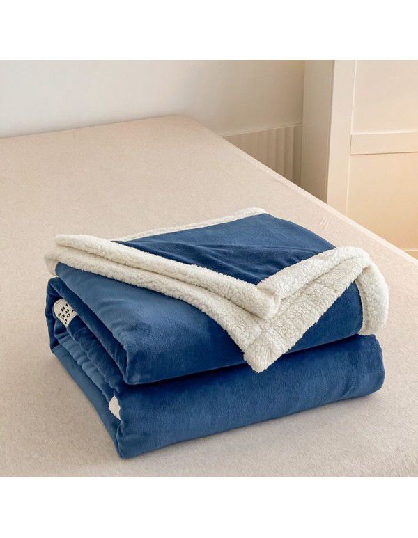 The manufacturer supplies a new Falai cashmere blanket, thickened warm quilt cover, double cover blanket