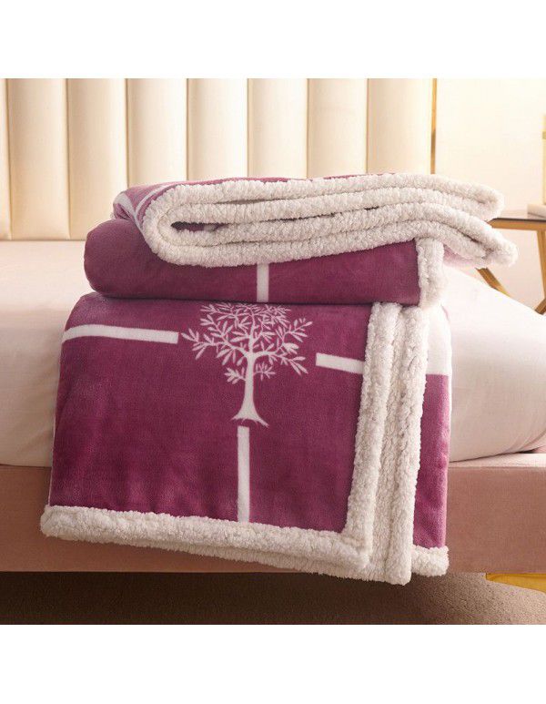 The manufacturer supplies a new Falai cashmere blanket, thickened warm quilt cover, double cover blanket