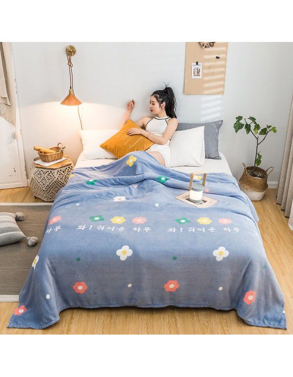 Blanket Summer Thin Farley Double Blanket Office Single Nap Blanket Bedroom Warm Sheet Gift Blanket