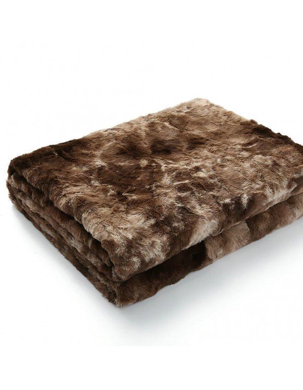 Cross border blanket PV velvet blanket Long wool crystal blanket Foreign trade shawl blanket Amazon