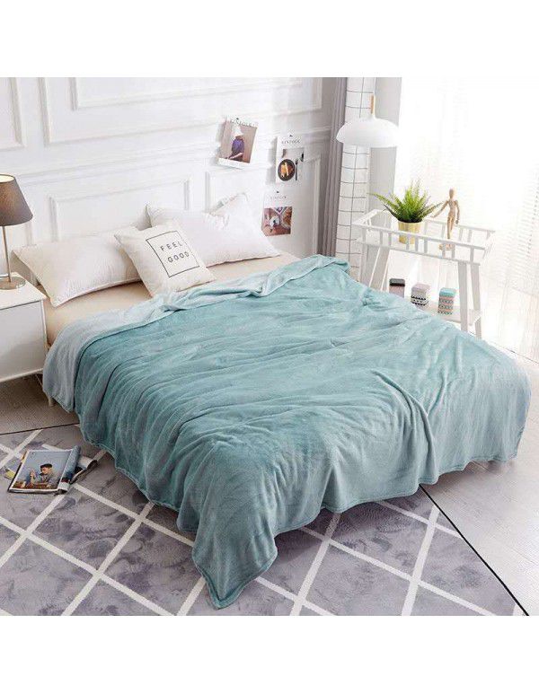 Blanket Coral Blanket Flannel Blanket Bed Sheet Blanket Warm Upgraded Blanket Air Conditioner Blanket Blanket Customized