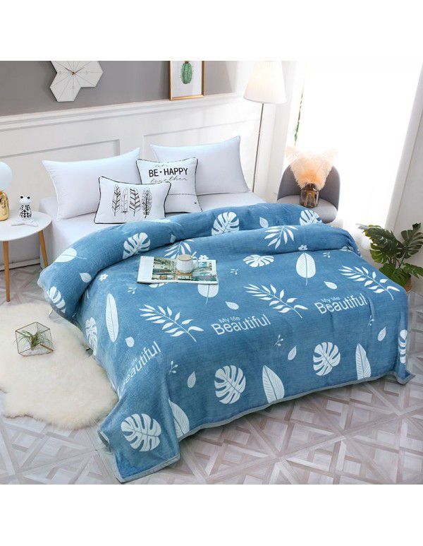 Factory Factory Winter Thickened Warm Blanket Gift Wholesale Coral Blanket Sheet Flannel Blanket