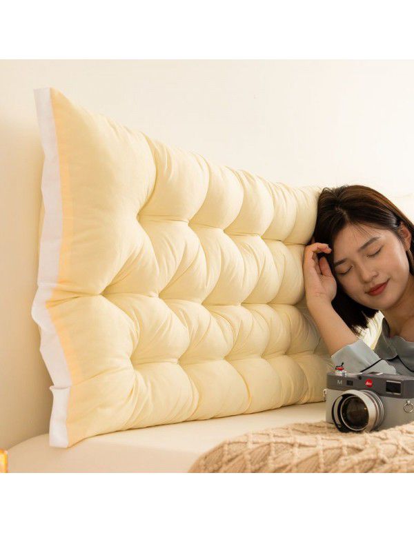 Ins Wind Headrest Cushion Mesh Red Bed Cushion Crash proof Large Back Tatami Soft Bag No need to remove and wash with bandage