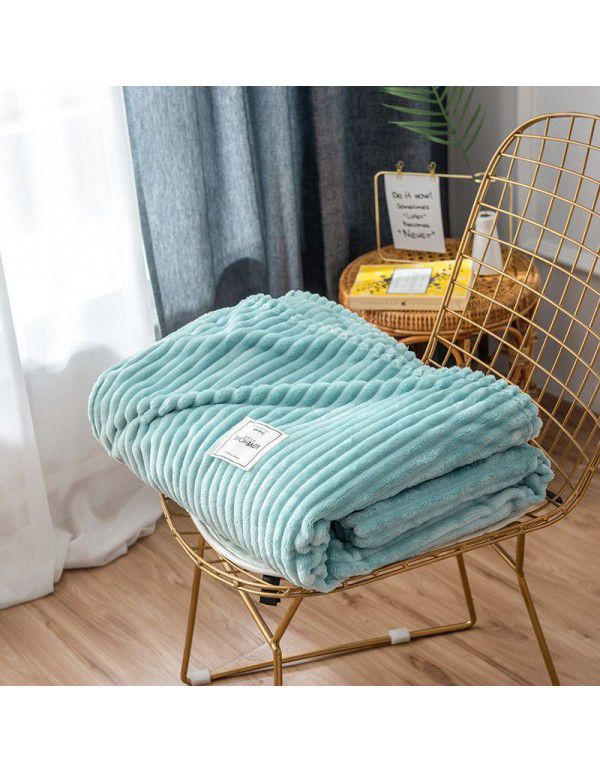 Coral velvet blanket towel blanket air conditioning blanket sofa blanket office nap blanket flannel foreign trade gifts