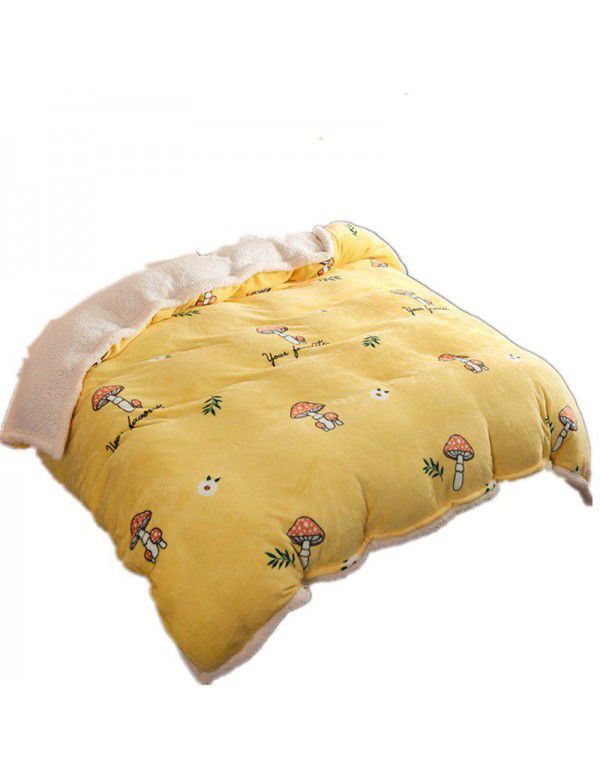 The manufacturer supplies a new Falai cashmere blanket, thickened warm quilt cover, double cover blanket