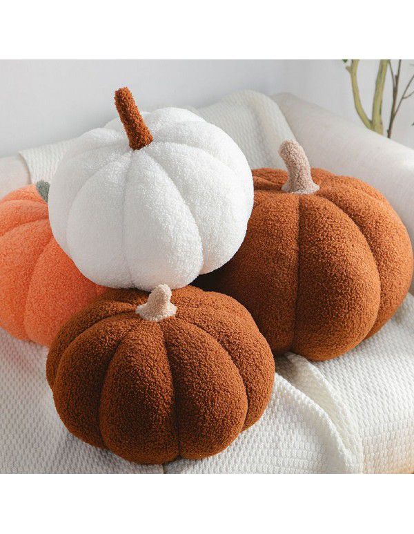 Creative simulation pumpkin pillow plush toys cross-border pumpkin dolls children's holiday gifts sofa accessories wholesale