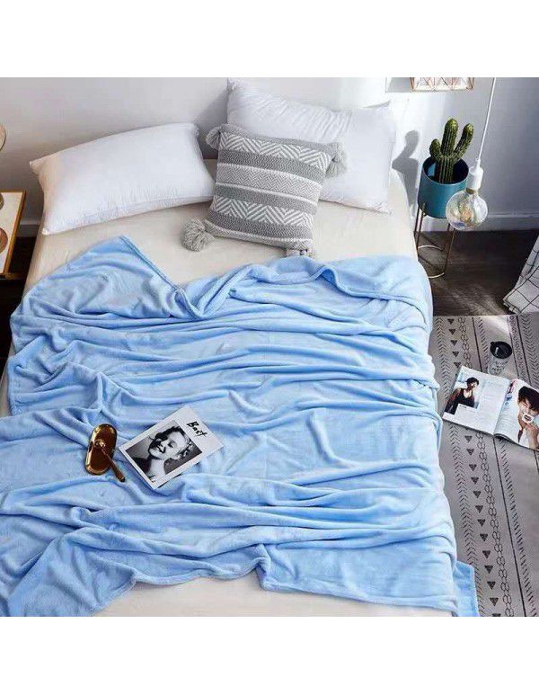 Blanket Coral Blanket Flannel Blanket Bed Sheet Blanket Warm Upgraded Blanket Air Conditioner Blanket Blanket Customized