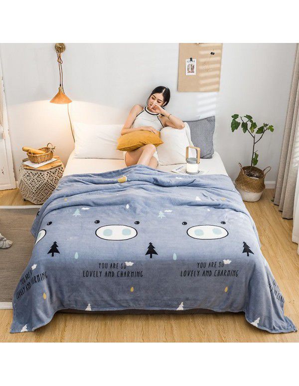 Blanket Summer Thin Farley Double Blanket Office Single Nap Blanket Bedroom Warm Sheet Gift Blanket