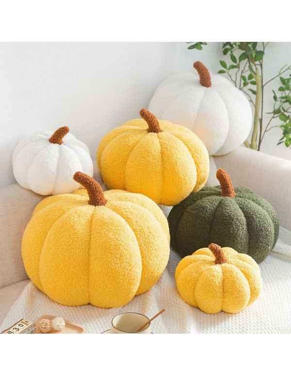 Creative simulation pumpkin pillow plush toys cross-border pumpkin dolls children's holiday gifts sofa accessories wholesale