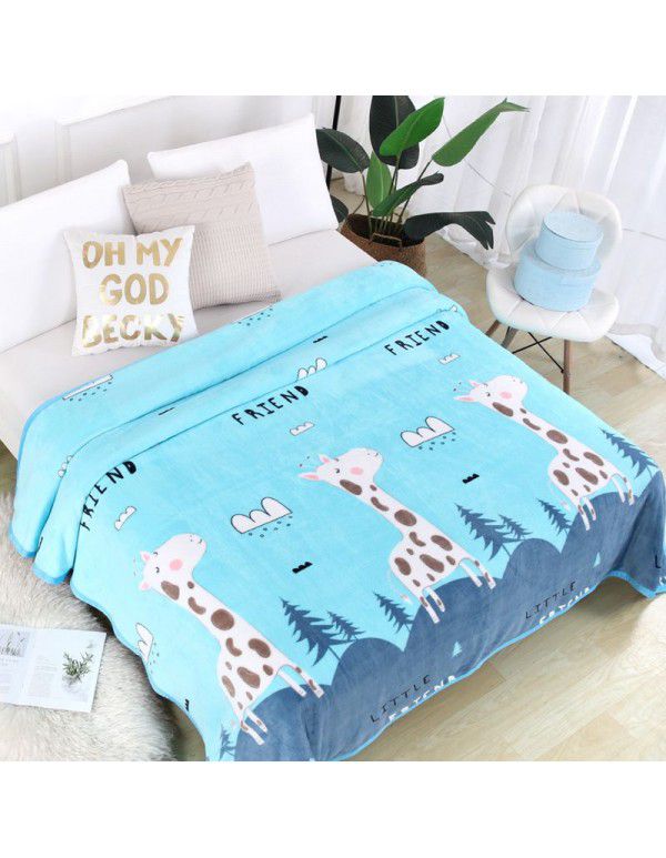 Factory Factory Winter Thickened Warm Blanket Gift Wholesale Coral Blanket Sheet Flannel Blanket