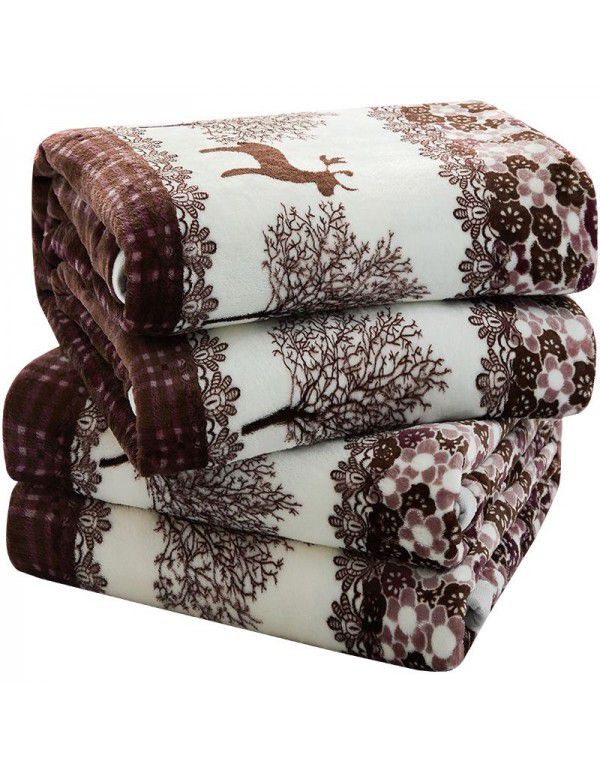 Source manufacturers supply a large number of flannel air conditioning blankets, small double-sided blankets, carpetable flannel blankets for foreign trade