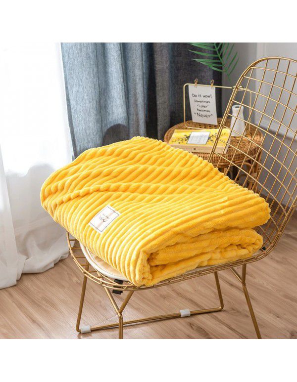 Coral velvet blanket towel blanket air conditioning blanket sofa blanket office nap blanket flannel foreign trade gifts