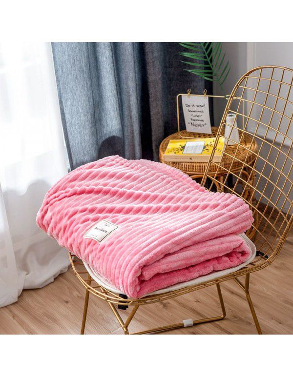 Coral velvet blanket towel blanket air conditioning blanket sofa blanket office nap blanket flannel foreign trade gifts