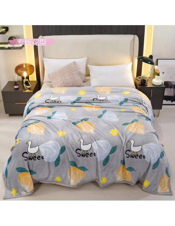 Children's nap blanket Farai velvet blanket thickened ferret velvet blanket group purchase gift wholesale