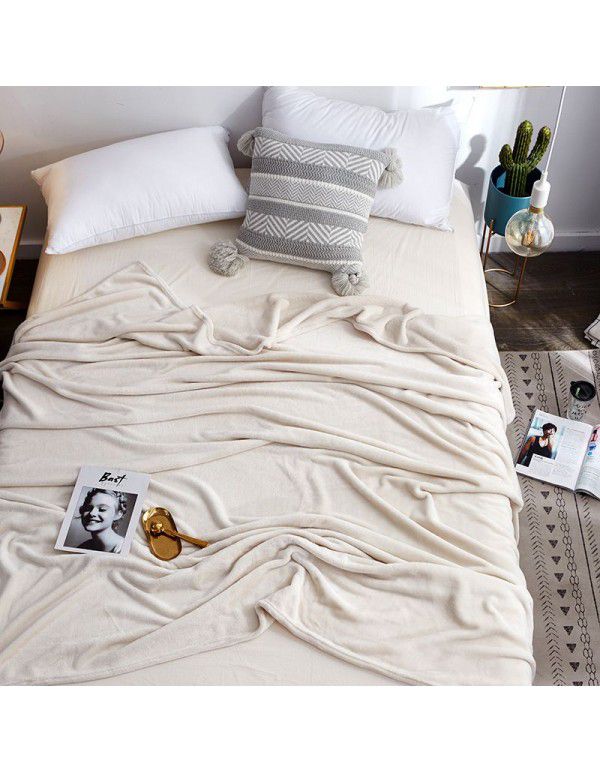 Blanket Coral Blanket Flannel Blanket Bed Sheet Blanket Warm Upgraded Blanket Air Conditioner Blanket Blanket Customized