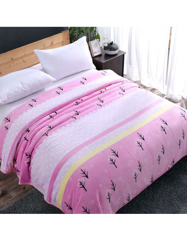 Factory Factory Winter Thickened Warm Blanket Gift Wholesale Coral Blanket Sheet Flannel Blanket