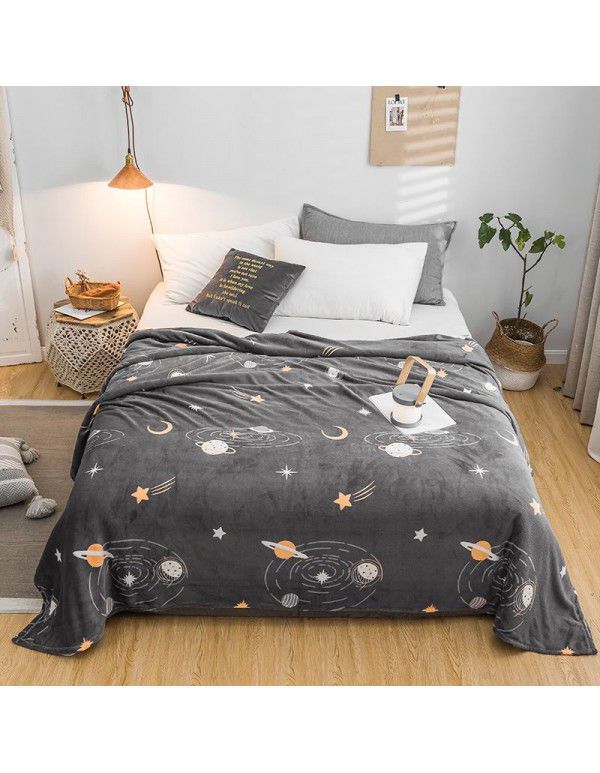 Blanket Summer Thin Farley Double Blanket Office Single Nap Blanket Bedroom Warm Sheet Gift Blanket