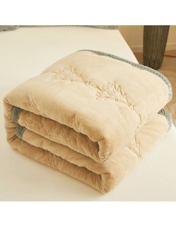 Farai velvet milk velvet composite blanket Double layer blanket Three layer blanket Single double thickened blanket Cotton blanket