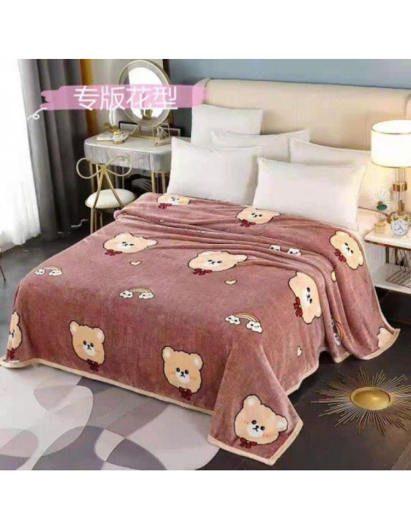 Children's nap blanket Farai velvet blanket thickened ferret velvet blanket group purchase gift wholesale