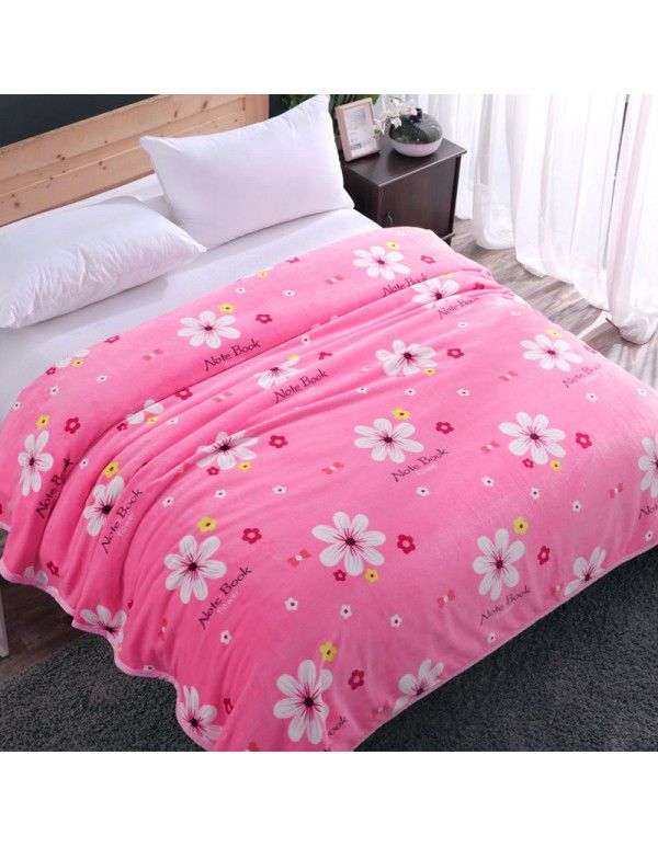 Factory Factory Winter Thickened Warm Blanket Gift Wholesale Coral Blanket Sheet Flannel Blanket