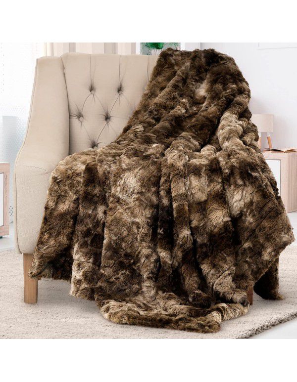 Double sided thickened tie dyed pv velvet blanket plush brush tapestry children's blanket sofa cover blanket cashmere blanket