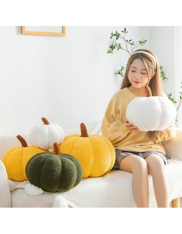 Creative simulation pumpkin pillow plush toys cross-border pumpkin dolls children's holiday gifts sofa accessories wholesale