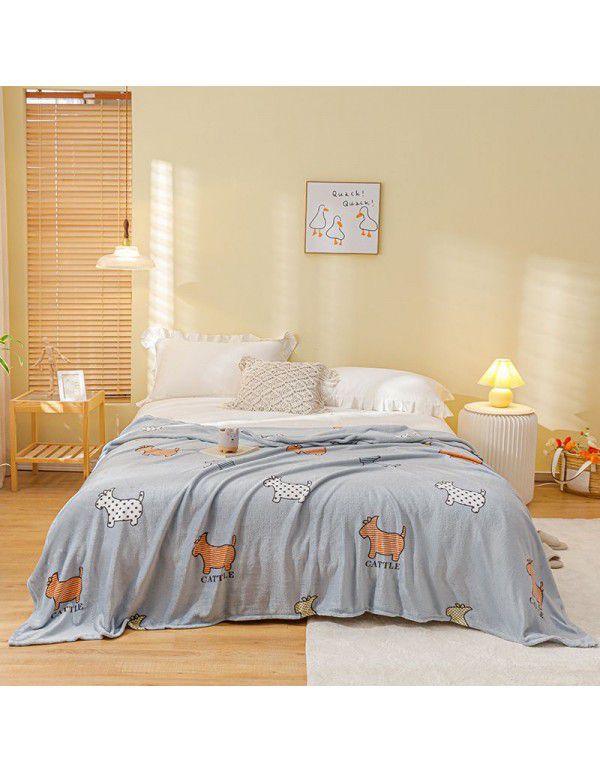 Blanket Summer Thin Farley Double Blanket Office Single Nap Blanket Bedroom Warm Sheet Gift Blanket