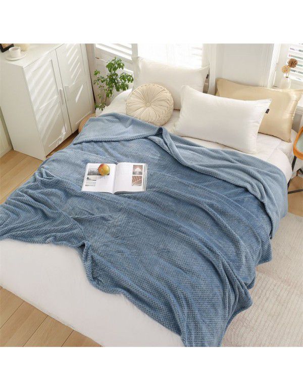 Blanket blanket mesh coral blanket lunch break blanket sofa blanket winter flannel pineapple blanket cross-border blanket