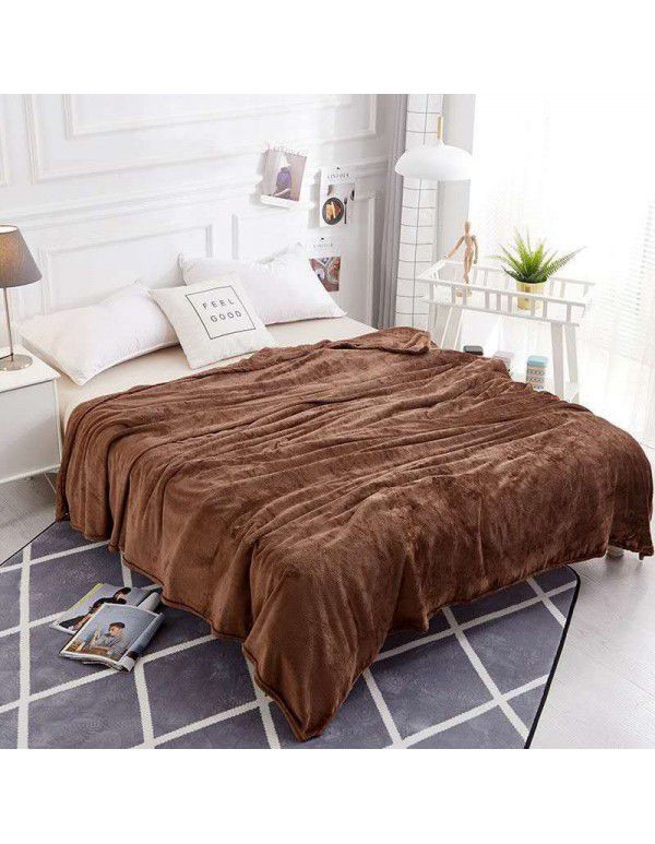 Blanket Coral Blanket Flannel Blanket Bed Sheet Blanket Warm Upgraded Blanket Air Conditioner Blanket Blanket Customized