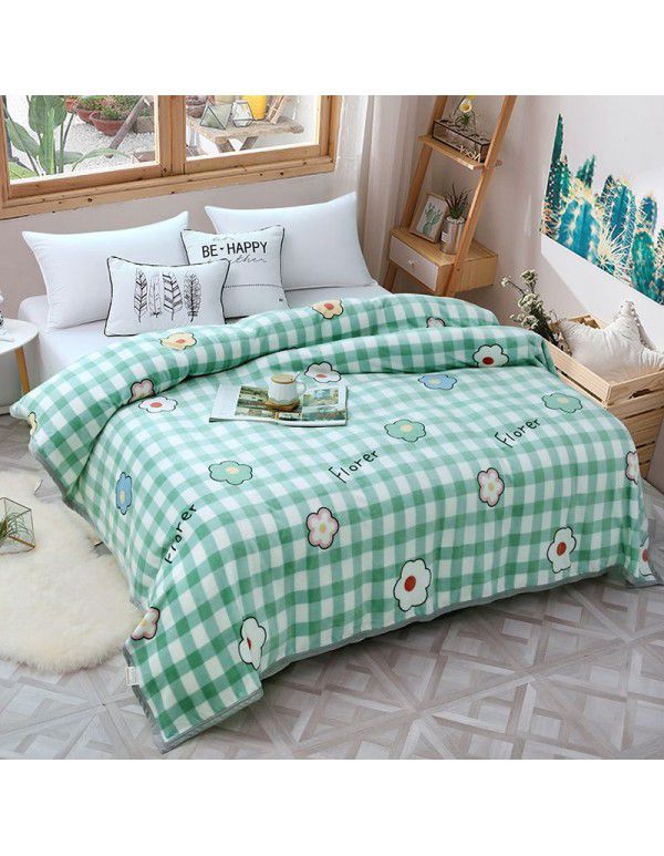 Factory Factory Winter Thickened Warm Blanket Gift Wholesale Coral Blanket Sheet Flannel Blanket