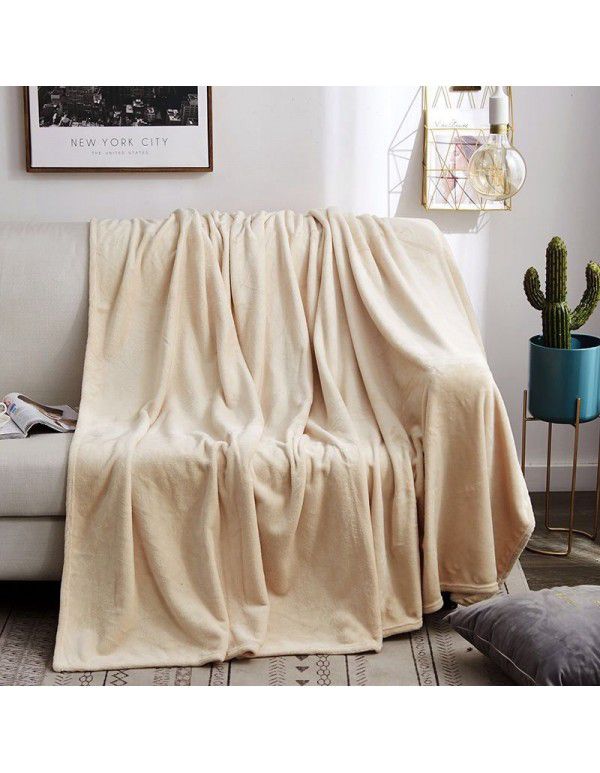 Blanket Coral Blanket Flannel Blanket Bed Sheet Blanket Warm Upgraded Blanket Air Conditioner Blanket Blanket Customized