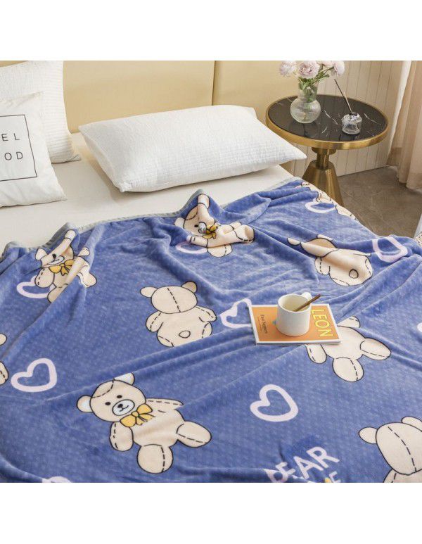 Children's nap blanket Farai velvet blanket thickened ferret velvet blanket group purchase gift wholesale