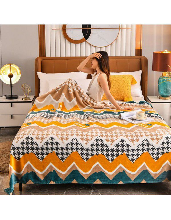 Blanket Summer Thin Farley Double Blanket Office Single Nap Blanket Bedroom Warm Sheet Gift Blanket