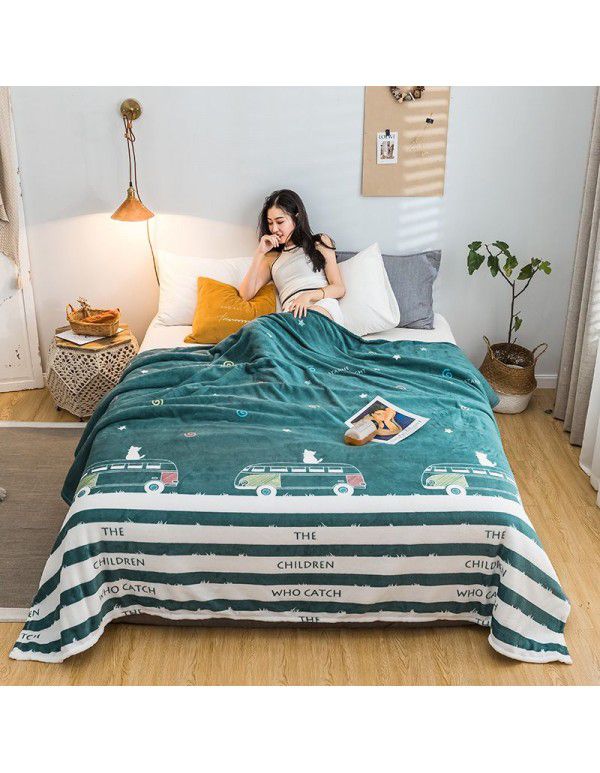 Blanket Summer Thin Farley Double Blanket Office Single Nap Blanket Bedroom Warm Sheet Gift Blanket