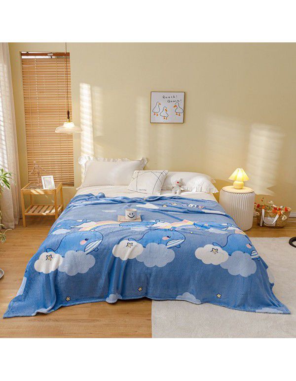 Blanket Summer Thin Farley Double Blanket Office Single Nap Blanket Bedroom Warm Sheet Gift Blanket