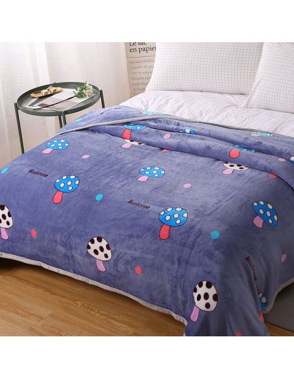 Factory Factory Winter Thickened Warm Blanket Gift Wholesale Coral Blanket Sheet Flannel Blanket