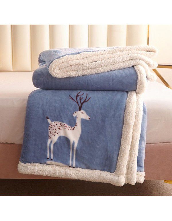 The manufacturer supplies a new Falai cashmere blanket, thickened warm quilt cover, double cover blanket