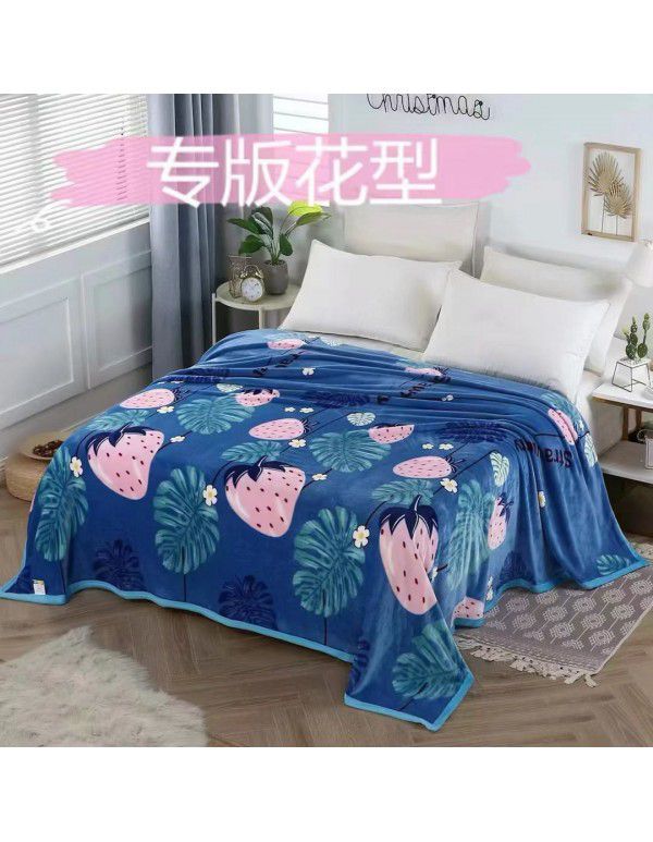 Children's nap blanket Farai velvet blanket thickened ferret velvet blanket group purchase gift wholesale